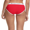 Champion Womens Heritage Hipster Panty, 2XL, Grey White Logo Print
