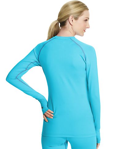 Duofold by Champion Women's Base Layer Crew with Champion Vapor Technology