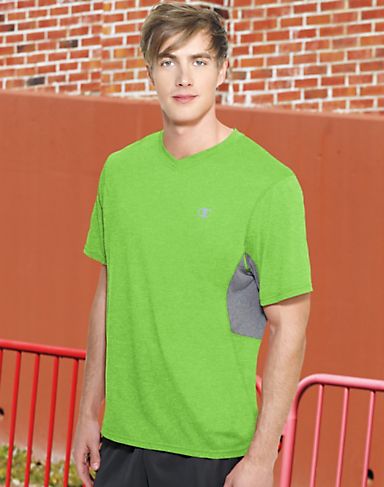 Champion Men`s PowerTrain Heather V-Neck T-Shirt
