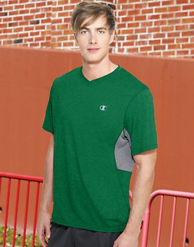 Champion Men`s PowerTrain Heather V-Neck T-Shirt