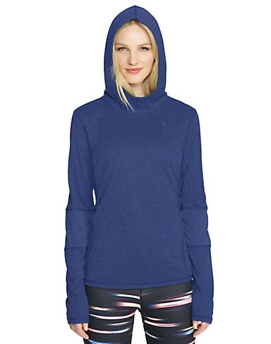 Champion Women`s PowerTrain Heather Long Sleeve Hoodie