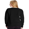 Champion Womens Powerblend Fleece Boyfriend Crew, XXL, Chalk White