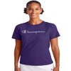 Champion Womens Classic Short-Sleeve Tee, M, Lilac Wash