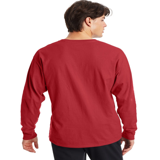 Champion Mens Classic Jersey Long-Sleeve Tee