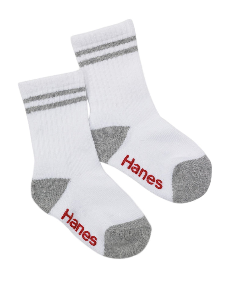 Hanes Toddler Boys Non-Skid Crew Socks 6 pack