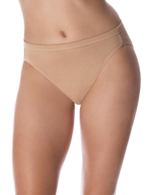 Hanes Women's Cotton Hi-Cut Panties with ComfortSoft® Waistband 3 Pack