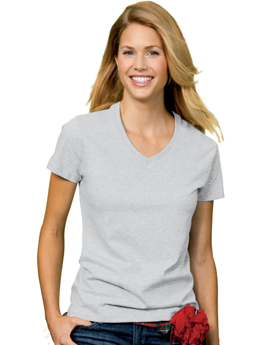 Hanes Relaxed Fit Women's ComfortSoft V-neck T-Shirt # 5780