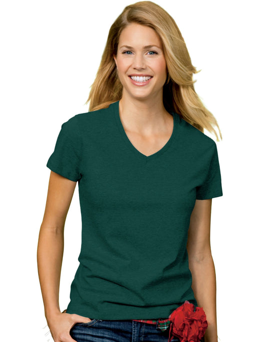 Hanes Relaxed Fit Women's ComfortSoft V-neck T-Shirt # 5780