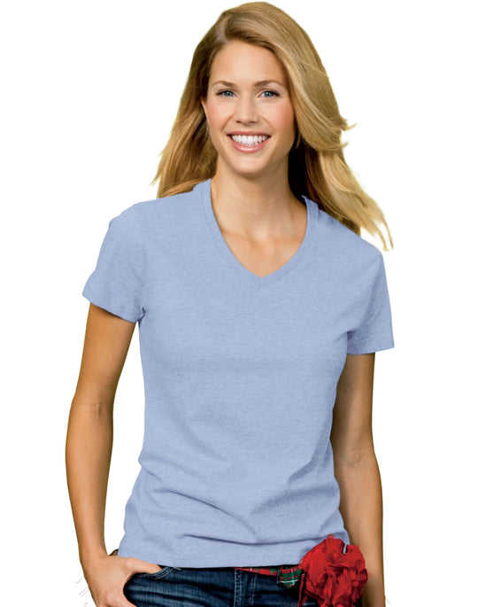 Hanes Relaxed Fit Women's ComfortSoft V-neck T-Shirt # 5780