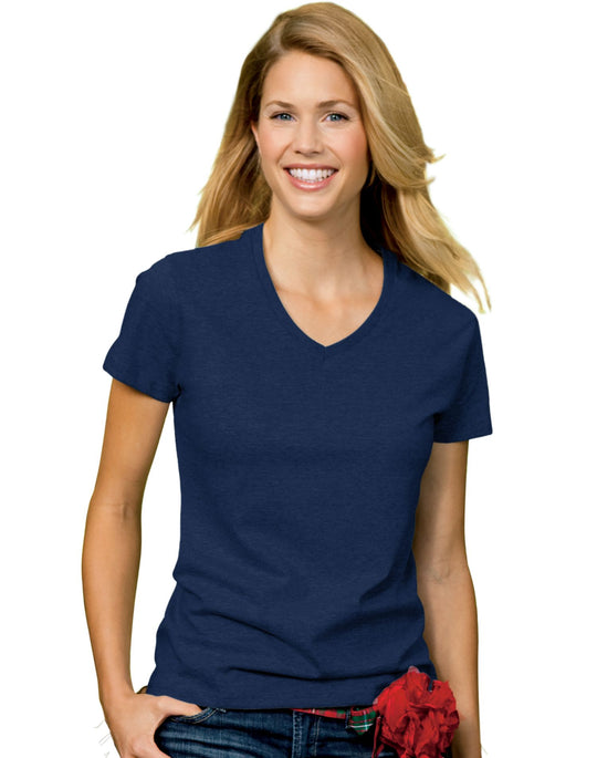 Hanes Relaxed Fit Women's ComfortSoft V-neck T-Shirt # 5780