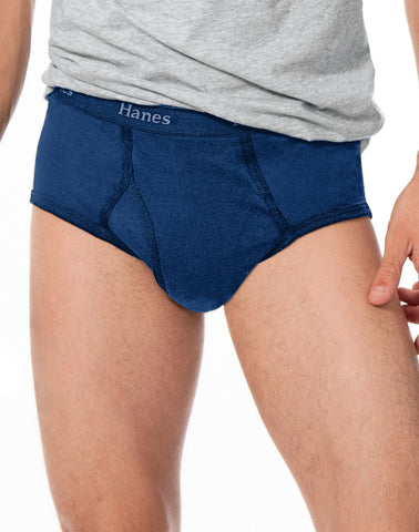 Hanes Classics Men's Briefs with Comfort Flex® Waistband Blue 3 Pack