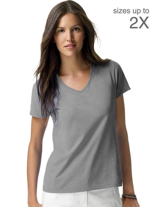 Hanes 4.5 oz Women's NANO-T V-Neck T-Shirt