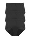 Hanes Women’s Fresh & Dry Light Period Underwear Brief Black 3-Pack
