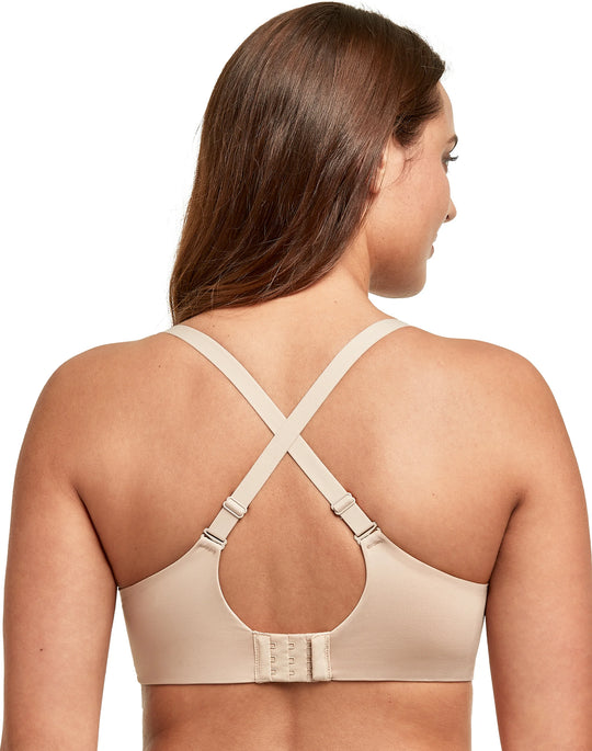 Hanes Womens No Show Comfort Flex Fit Wirefree Bra