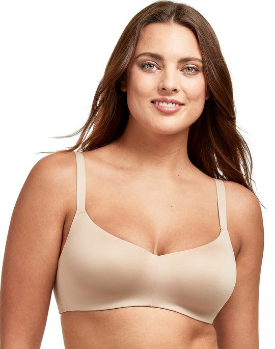 Hanes Womens No Show Comfort Flex Fit Wirefree Bra