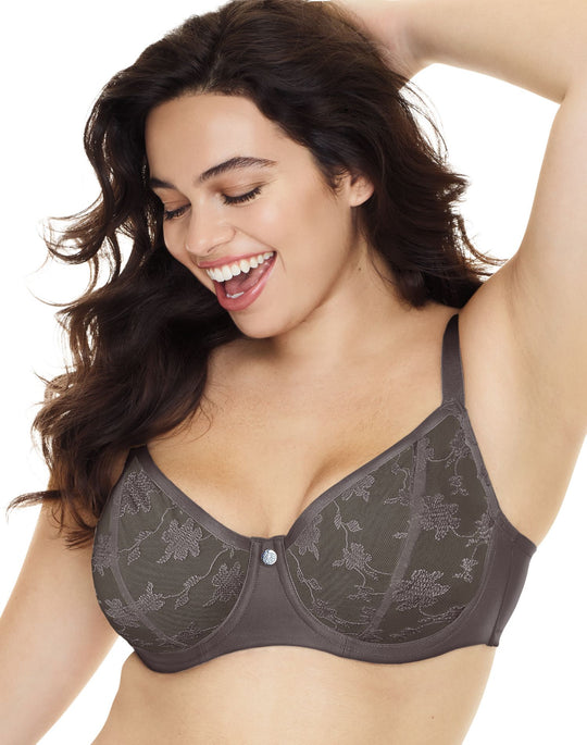 Just My Size Womens Modern Curvy Unlined Balconette Underwire Bra