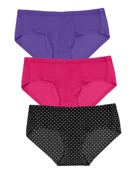 Maidenform Womens Comfort Devotion Sweet Nothings 3-Pack Hipsters
