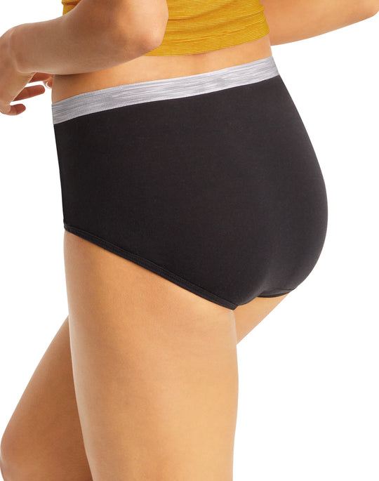 Hanes Womens Cotton Brief 6-Pack