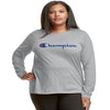 Champion Womens Plus Graphic Long-Sleeve Tee, 4X, White