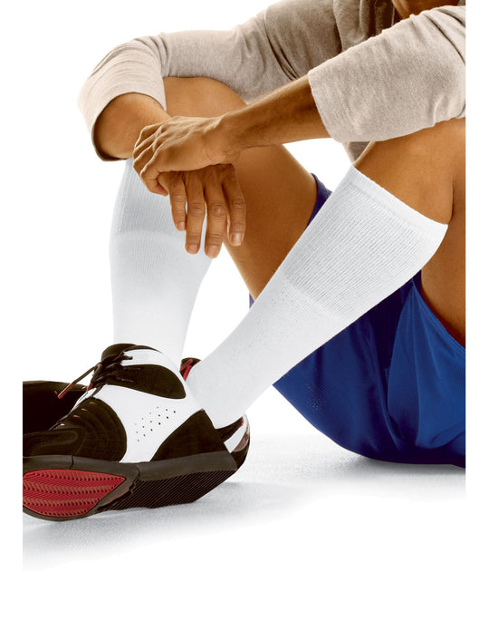 Hanes Men`s Over the Calf Tube Socks 12-Pack