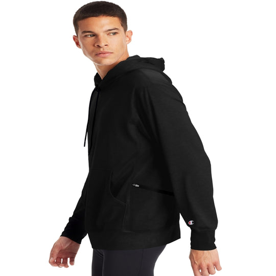 Champion Mens Sport Hoodie, L, Black