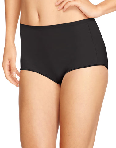 Hanes Womens Cotton Stretch 3-Pack No Show Modern Briefs