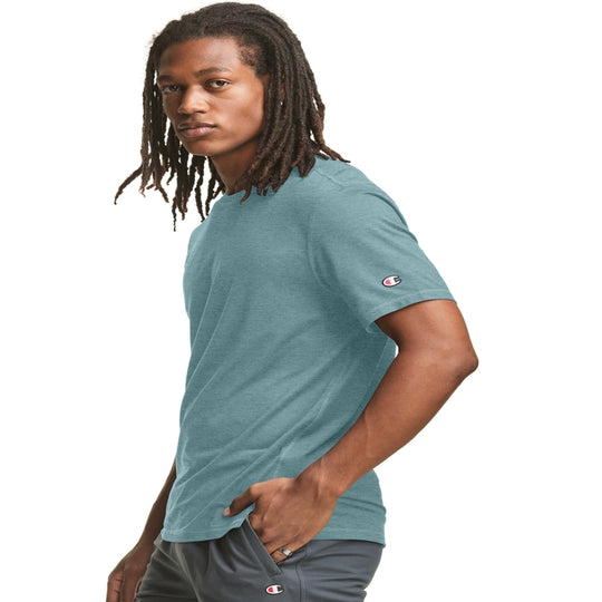 Champion Mens Short Sleeve Sport Tee, L, Black