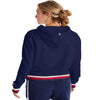 Champion Womens Campus French Terry Hoodie, L, Athletic Navy