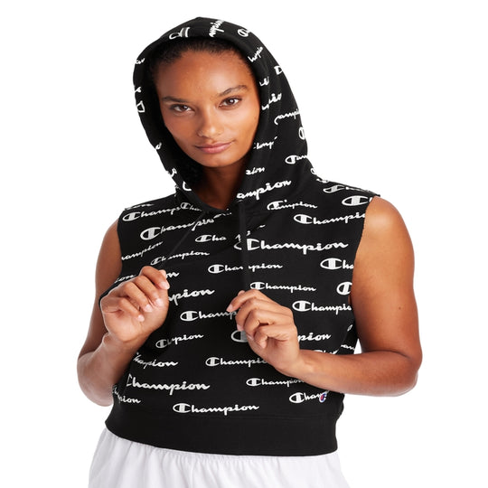Champion Womens Campus Sleeveless French Terry Hoodie