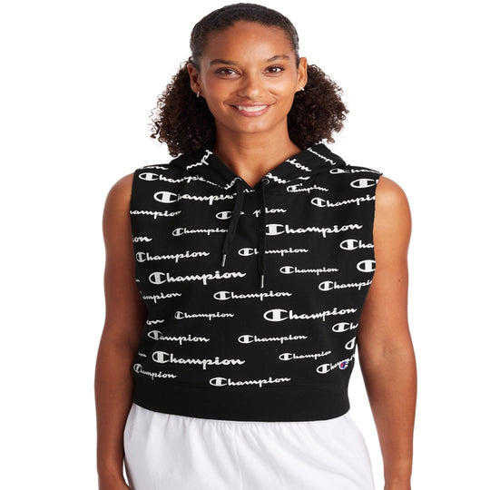 Champion Womens Campus Sleeveless French Terry Hoodie