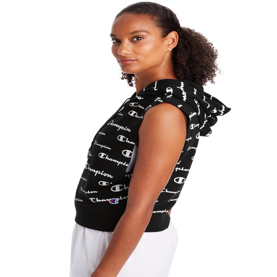 Champion Womens Campus Sleeveless French Terry Hoodie