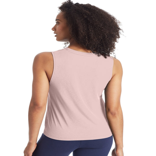 Champion Womens Sport Muscle Tank, L, Hush Pink
