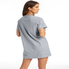 Champion Life Womens Boyfriend Tee Dress, XS, Oxford Grey