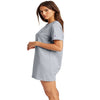 Champion Life Womens Boyfriend Tee Dress, XS, Oxford Grey