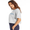 Champion Life Womens Heritage Crop Tee, L, White