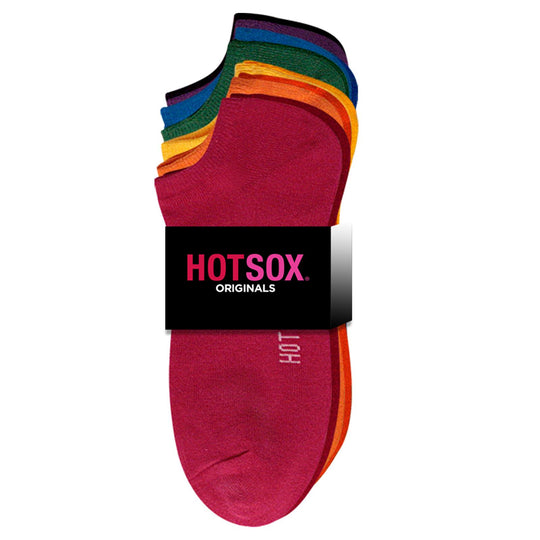 Hot Sox Womens Originals Solid 6 Pack Ped Socks