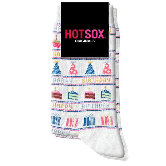Hot Sox Womens Originals Happy Birthday Trouser Sock