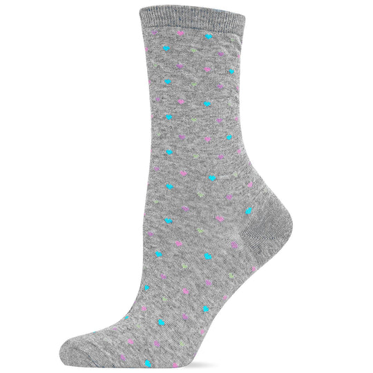 Hot Sox Womens Originals Pindot Hearts Trouser Sock