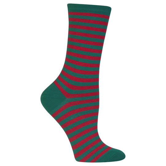 Hot Sox Womens Originals Thin Stripe Crew Sock