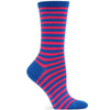 Hot Sox Womens Originals Thin Stripe Crew Sock