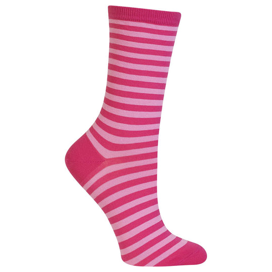 Hot Sox Womens Originals Thin Stripe Crew Sock