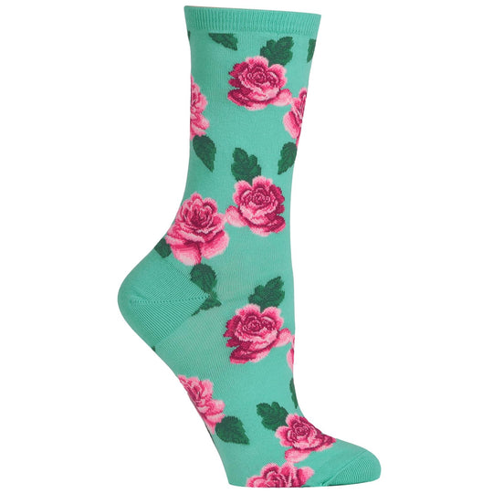 Hot Sox Womens Rose Print Sock