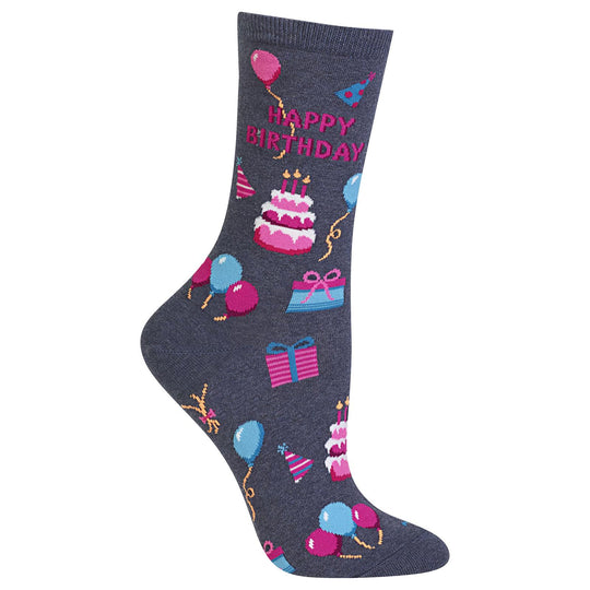 Hot Sox Womens Happy Birthday Sock