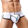 Laamei Cotton Mens Underwear Boxers Solid Underwear Male Boxer Breathable Transparent Underwear Mens Pouch Zipper Underpants