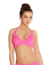 Freya Womens In The Mix Underwire Banded Halter Bikini Top