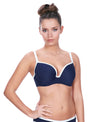 Freya Womens In The Navy Deco Underwire Moulded Bikini Top