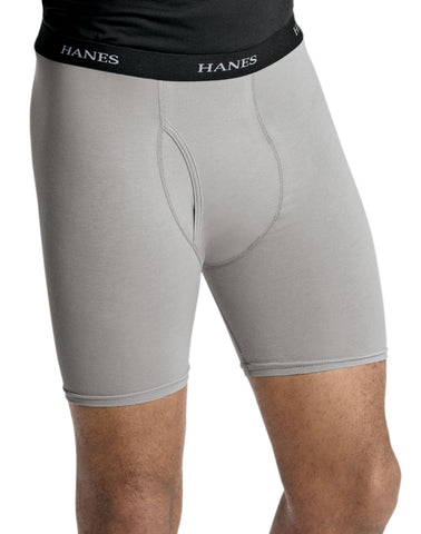 Hanes Classics Men's TAGLESS Stretch Fit Boxer Briefs with Comfort Flex Waistband 4-Pack