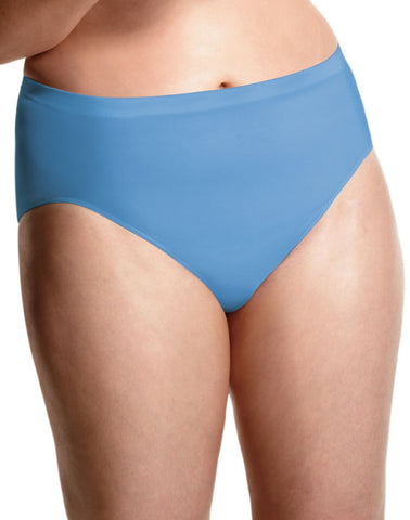 Just My Size Womens Seamless Comfort Hi-Cut Panty 3 Pair