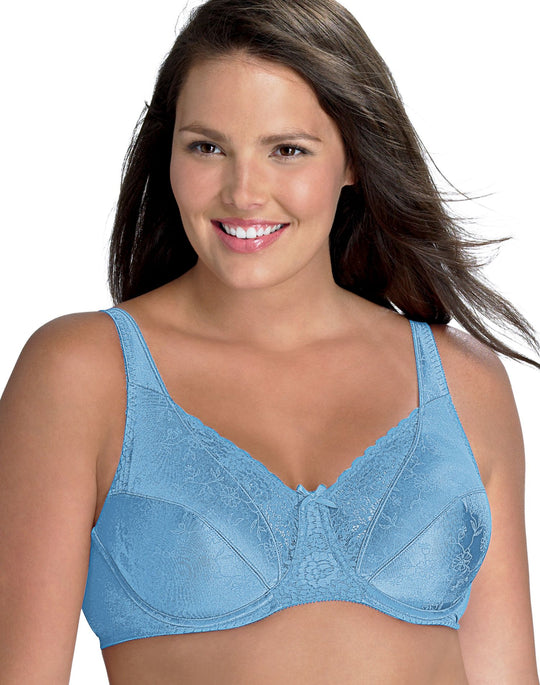 PLAYTEX 4422 Signature Florals Mother of Pearl Unlined Underwire Bra Size  40C White - $26 New With Tags - From Beadsatbp