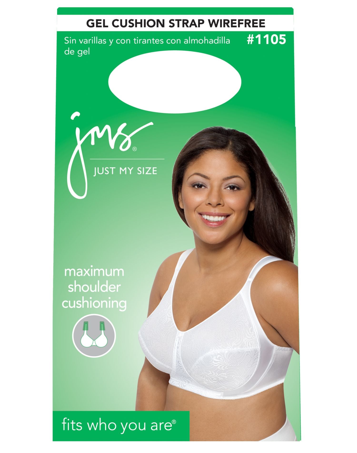 1105 - JMS Gel Cushion Strap Wirefree Bra